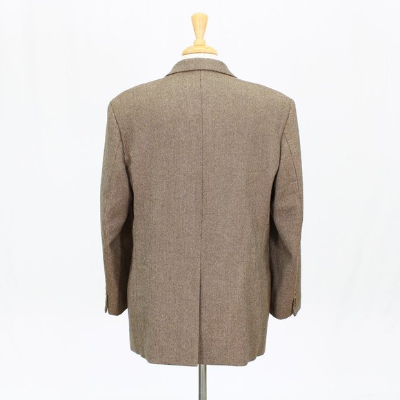 Mark & Spencer 44R Brown Solid 3-Button Sport Coat Blazer Jacket V337 - Picture 7 of 11